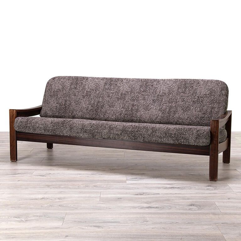 trojkřeslo s dřevěnými rukojeťmi (š. 150 - 200 cm)