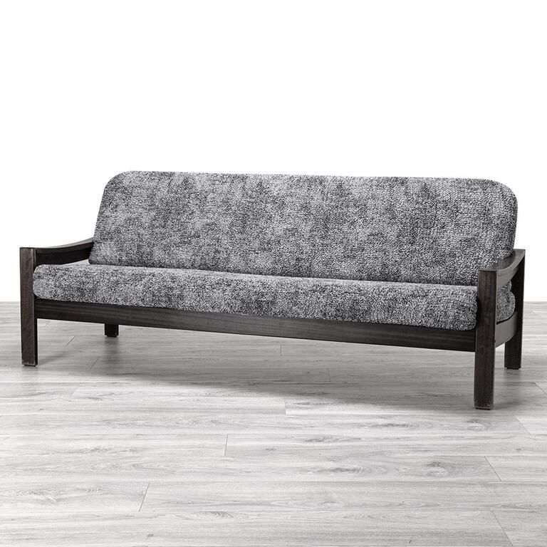 trojkřeslo s dřevěnými rukojeťmi (š. 150 - 200 cm)