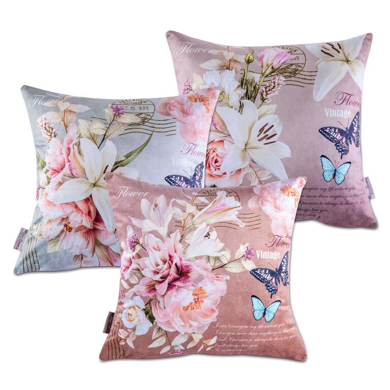 Set de 3 feţe pernuţe HARLOW, 45 x 45 cm
