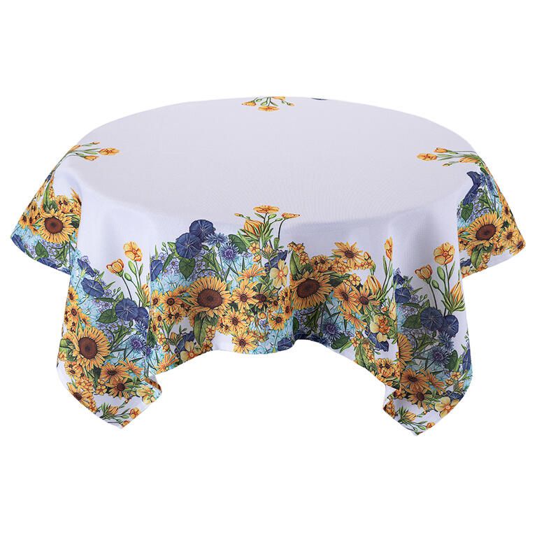Față de masă centrală cu imprimeu FLOAREA-SOARELUI 85 x 85 cm