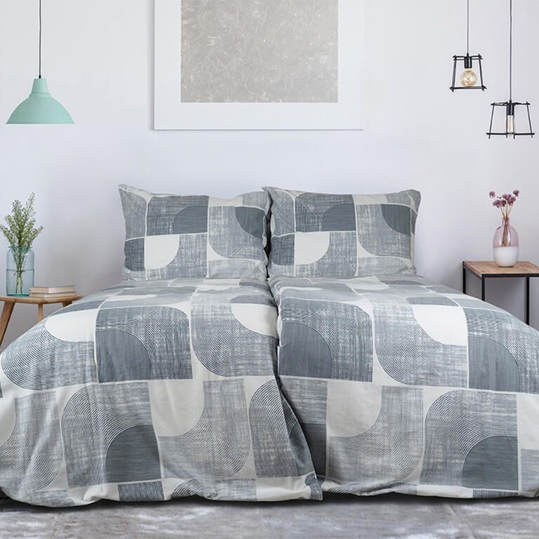 Flanelové ložní povlečení NORDIC GREY