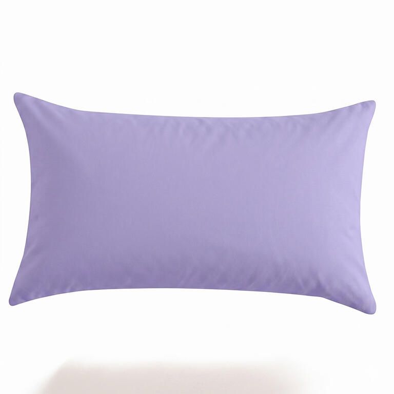 Husă pentru pernă anatomică, culoarea lavandei, 45 x 75 cm