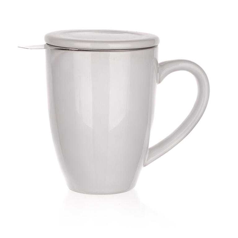 Banquet Keramický hrnek s víčkem a nerezovým sítkem BONNET 350 ml - galerie #1