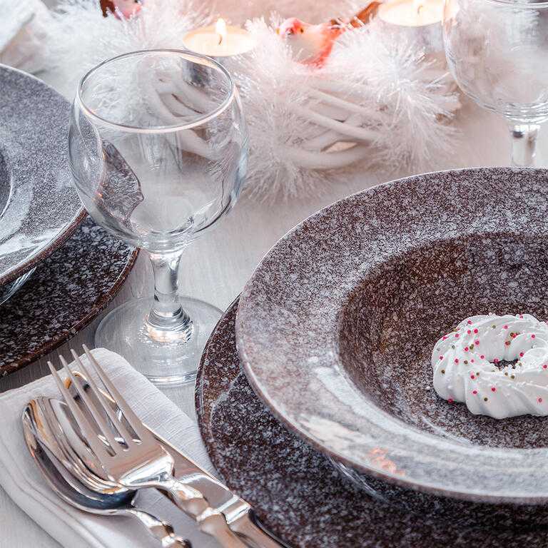 Set farfurii adânci din ceramică GRANITE 6 buc, BANQUET - galerie #2