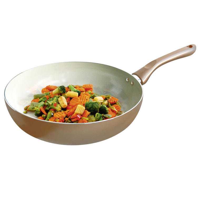TORO Keramická pánev WOK champagne 28 cm - galerie #1