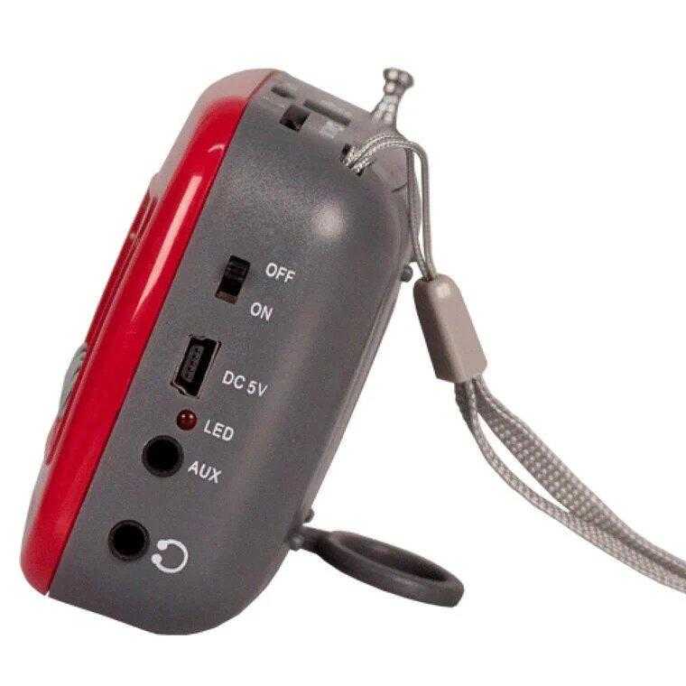 Přenosné radio s USB Orava RP-130 R červené - galerie #2