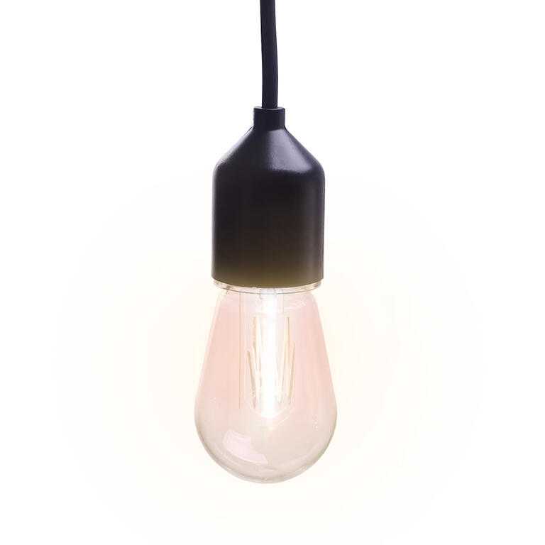Svetelná reťaz s 10 LED podlhovastými žiarovkami 8 m - galéria #2