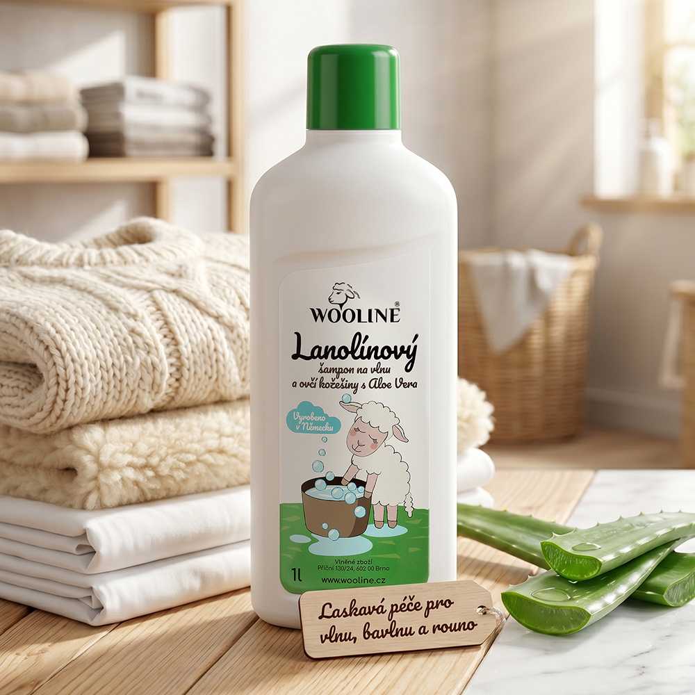 Prací tekutý prostředek LANOLIN s aloe vera 1 l