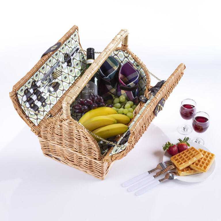 Proutěný piknikový koš pro 2 osoby - galerie #2