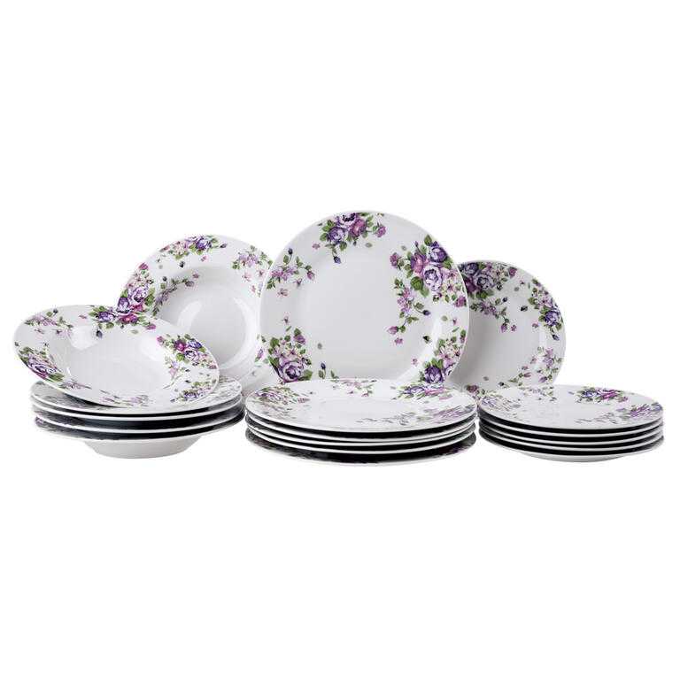 Porcelánová sada talířů BEAUTY 18 ks - galerie #1