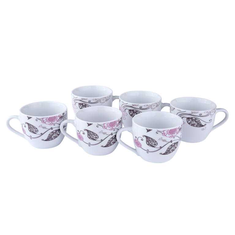 Set de căni şi farfuriuţe RHAPSODY, 210 ml, 6 piese - galerie #1