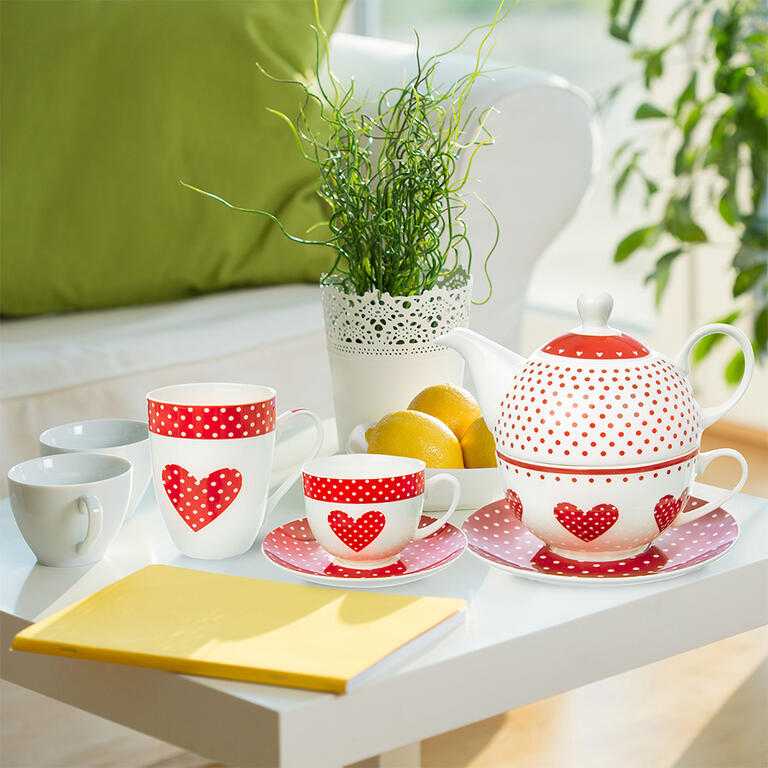 Porcelánová šálka s tanierikom BODKA 280 ml 2 ks - galéria #3