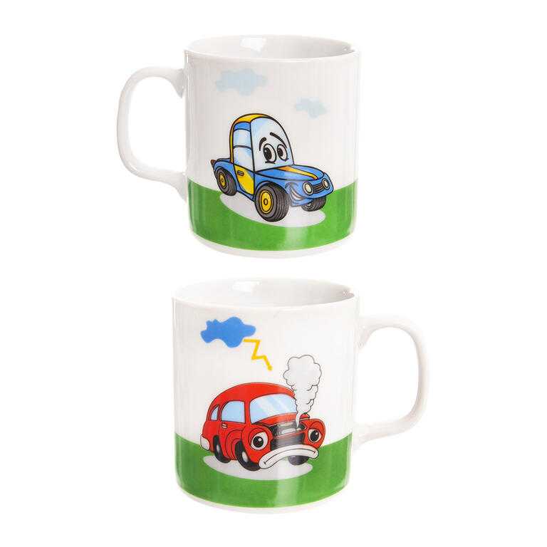 Detská porcelánová jedálenská súprava AUTO 3 ks - galéria #1