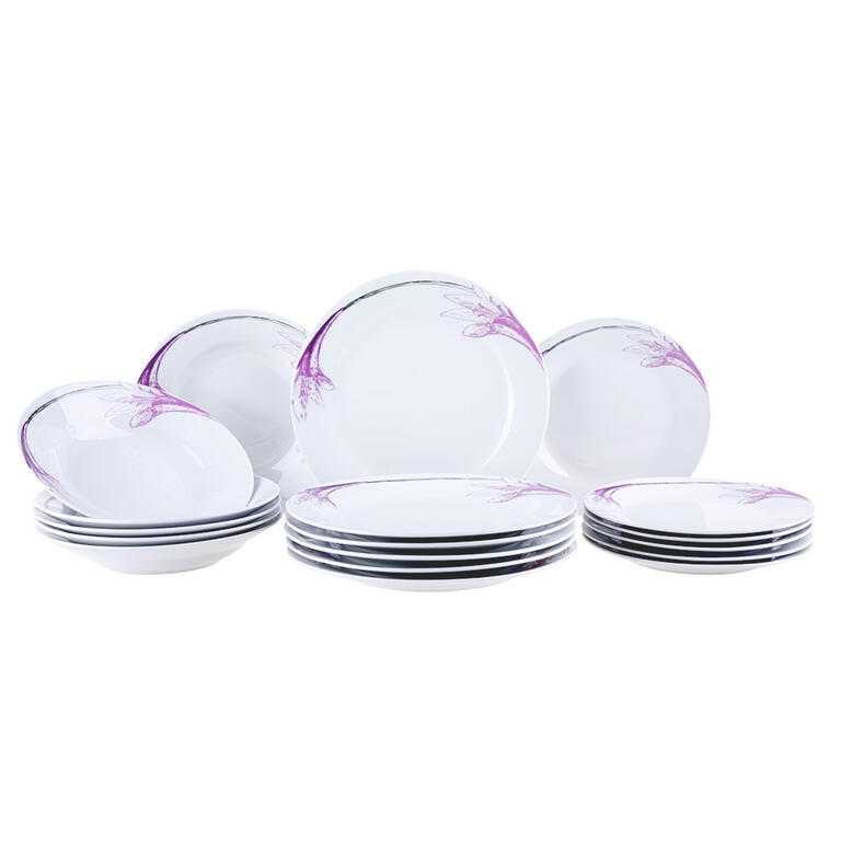 Porcelánová jídelní souprava VIOLET 24 ks - galerie #1