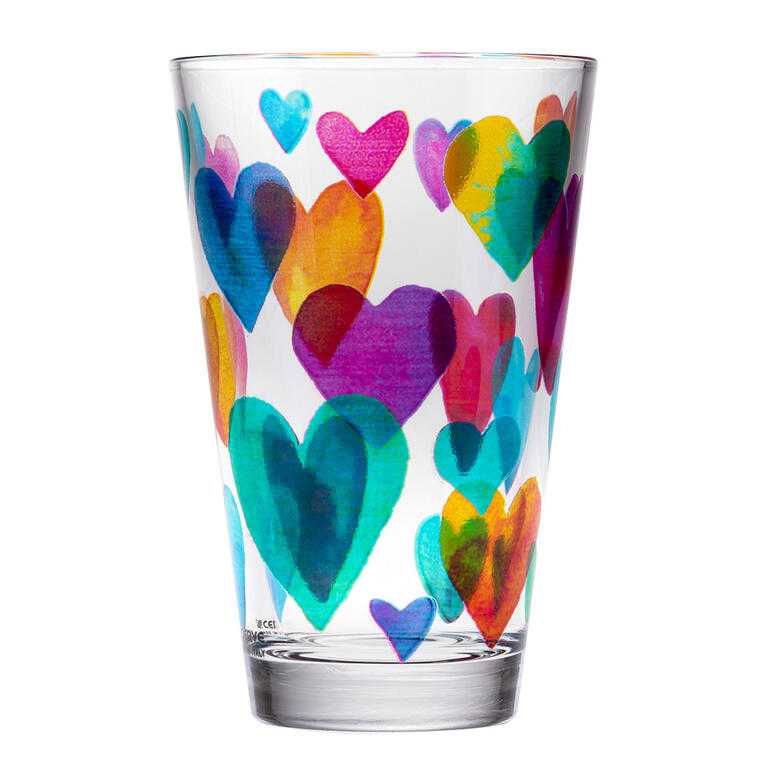 Sada sklenic LOVE RAINBOW  310 ml 6 ks - galerie #1