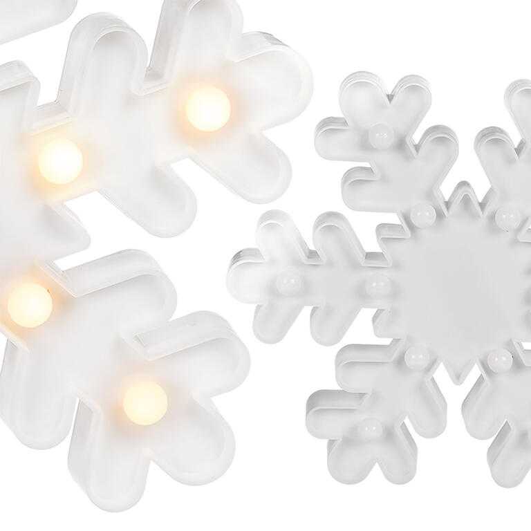 Světelná dekorace vločka 12 LED - galerie #2