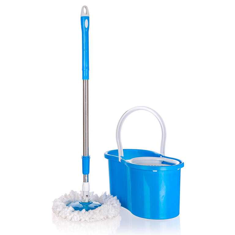 Mop rotativ SPINNER albastru, cu rezervă - galerie #1