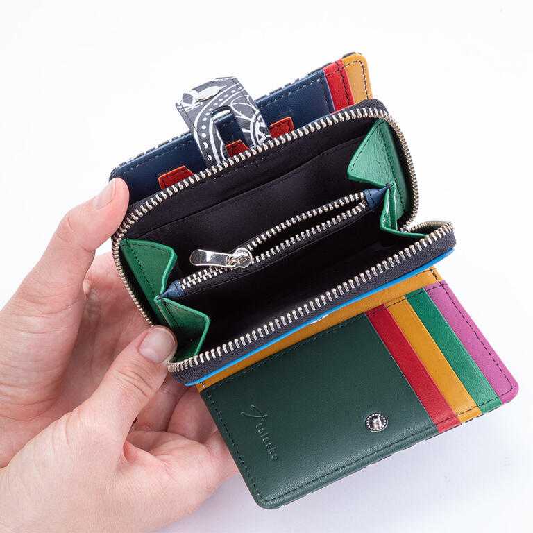 Dámská kožená peněženka ORNAMENT se zipem - galerie #5