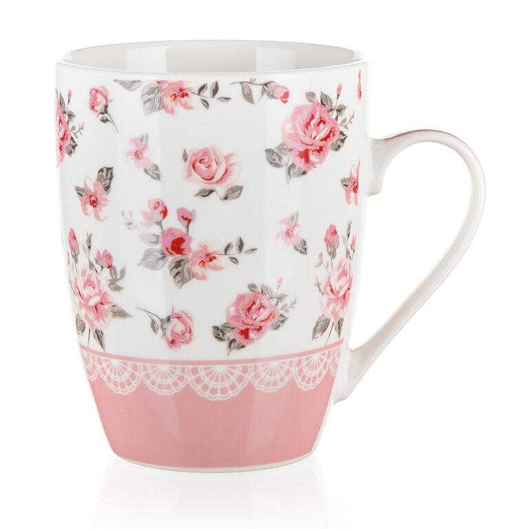 Sada keramických hrnků PINK FLOWER 340 ml 2 ks - galerie #2