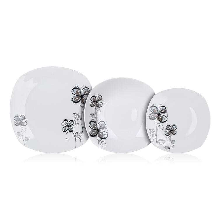 Porcelánová sada talířů FLOREA 18 ks