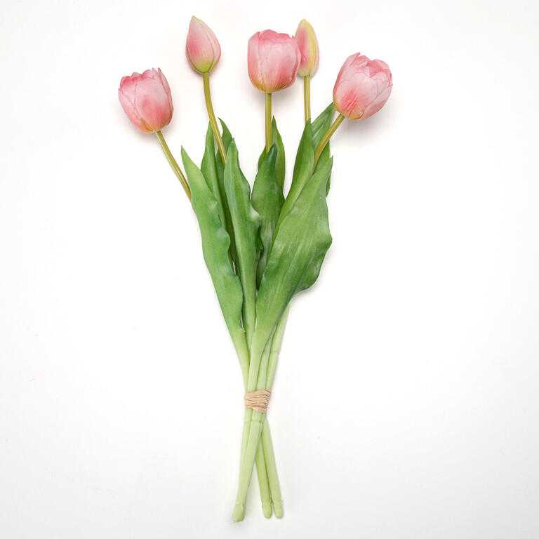Zväzok tulipány plnokveté 39 cm, 5 ks - galéria #1