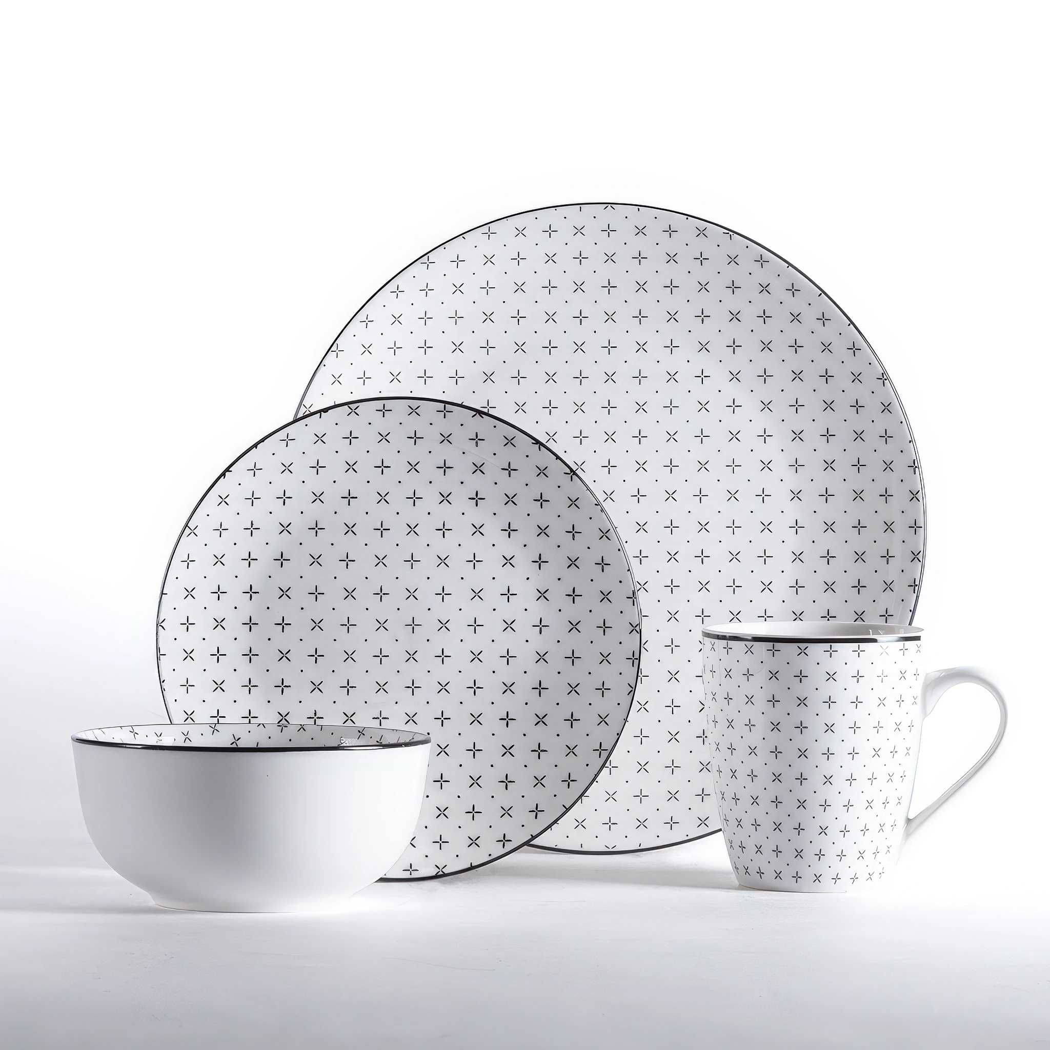 Porcelánová jídelní souprava LISBON 16 ks