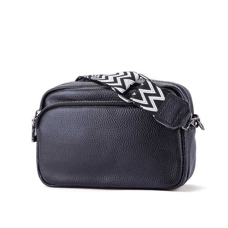 Dámska malá crossbody kabelka čierna - galéria #6