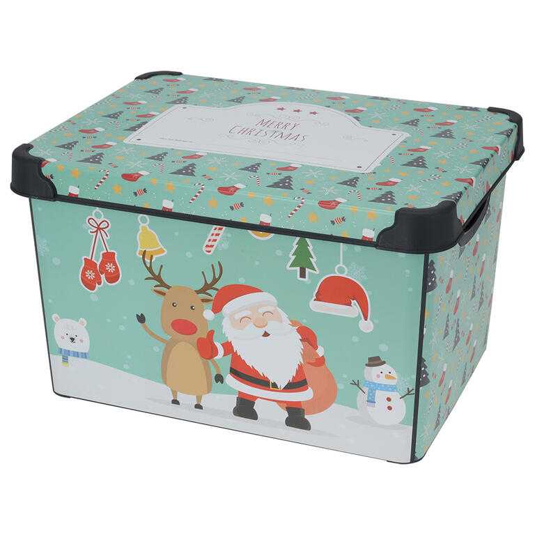 Úložný box s víkem VÁNOCE assort 22 l - galerie #4