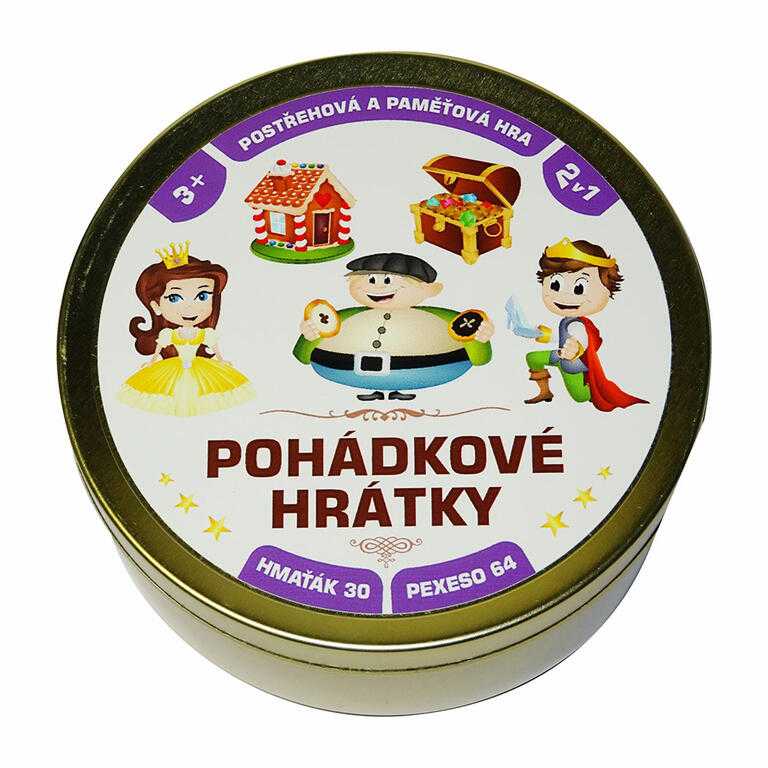 Pohádkové hrátky 2v1, společenská hra v plechové krabičce - galerie #4