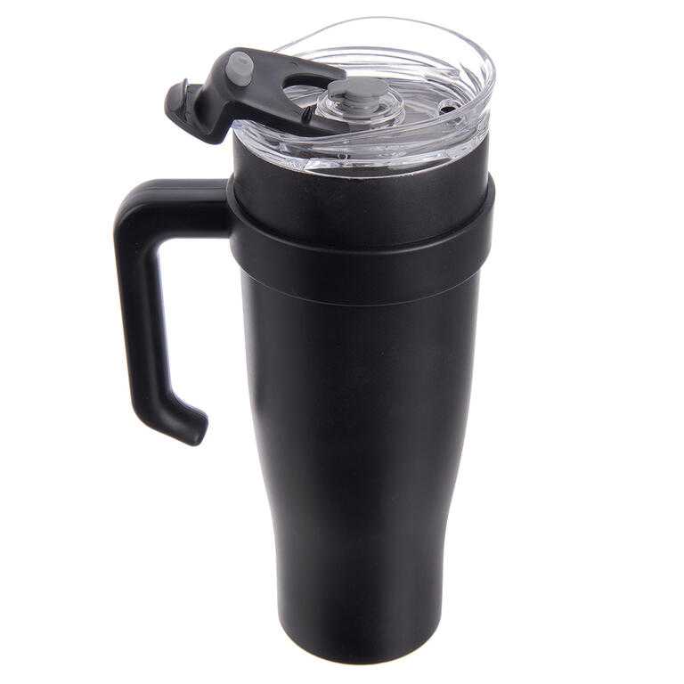 Nerezový termohrnek s brčkem TERMO 1,2 l, černý - galerie #4