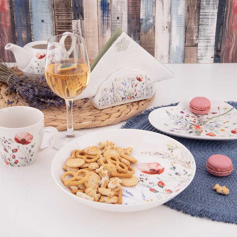 Porcelánový hluboký talíř MÁK   20,5 cm - galerie #1