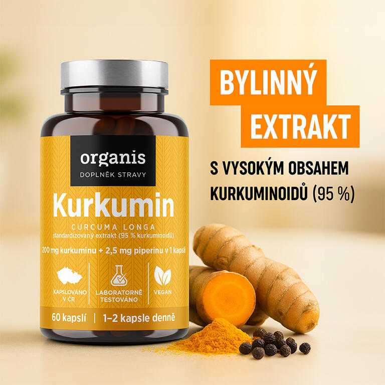 Organis Kurkumin + piperin 60 tbl. - galerie #1