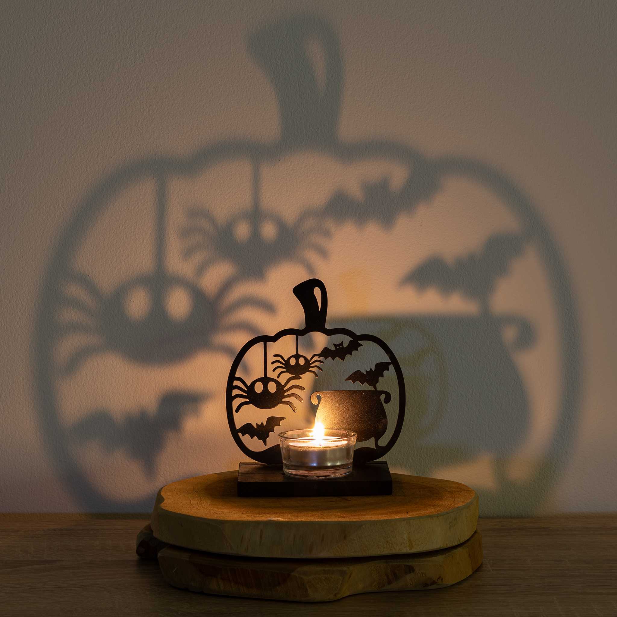 Kovový svícen DÝNĚ HALLOWEEN