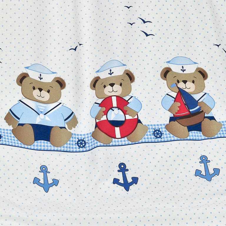 Detské bavlnené obliečky do postieľky Sailor - galéria #1