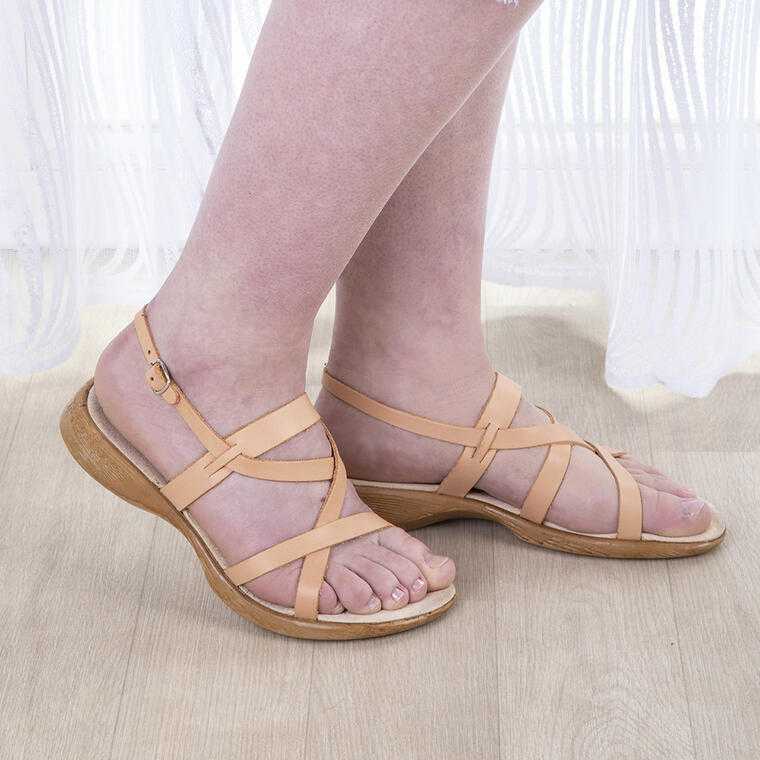 Sandale casual de damă din piele - galerie #4