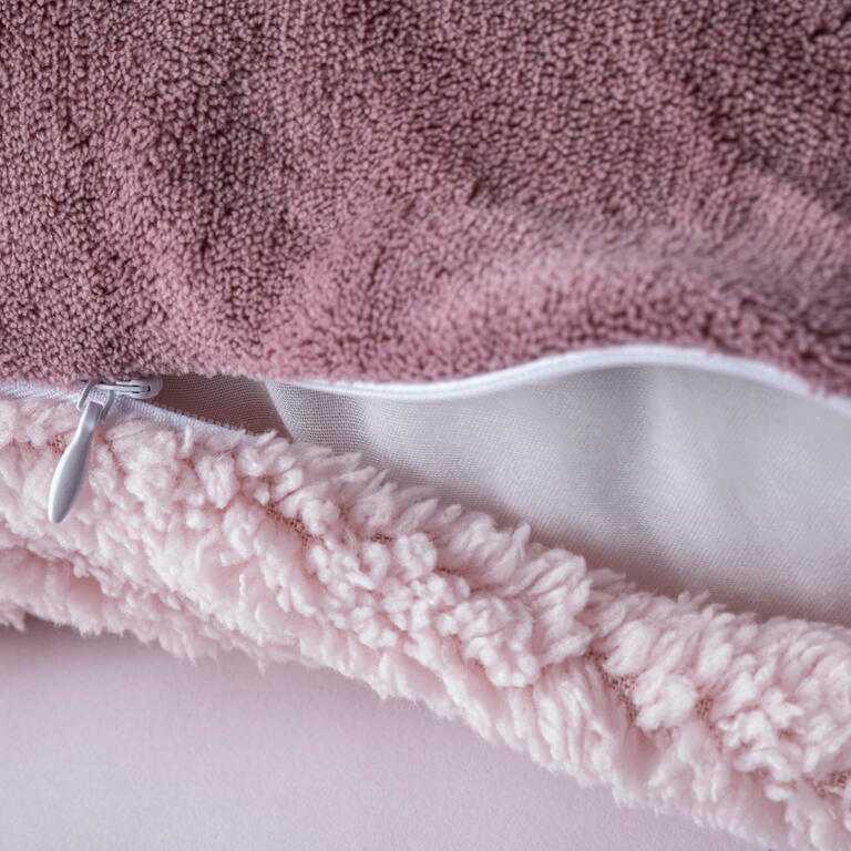 Prošívaná beránková  souprava SYDNEY ostružinová 2 ks - galerie #6