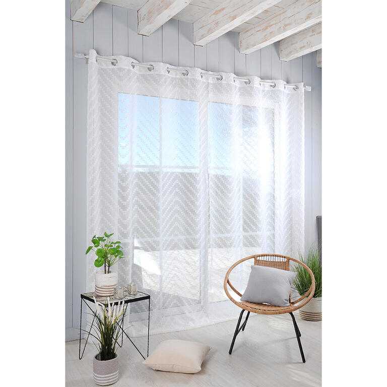 Voálová záclona na francúzske okno DESIGN XXL 290 x 260 cm - galéria #3