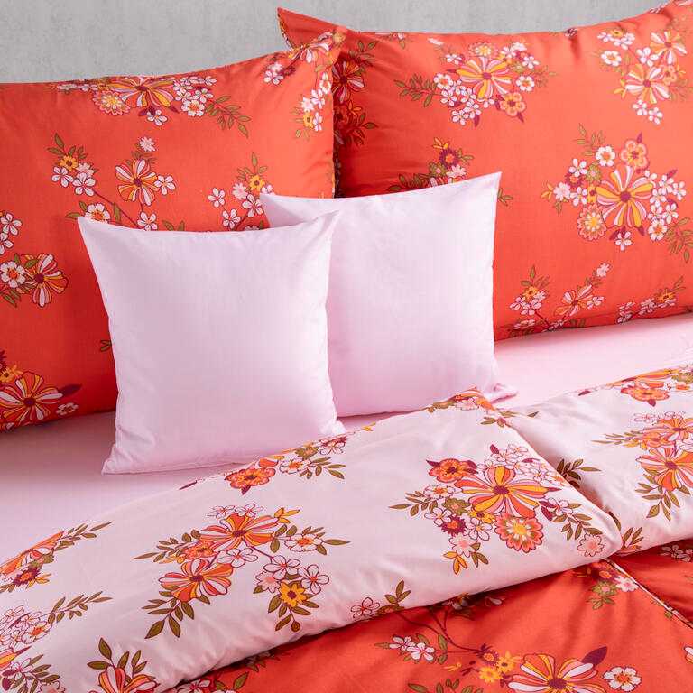 Ložní rodinná souprava z mikrovlákna HENNA s prostěradly a povlaky na polštářky - galerie #1