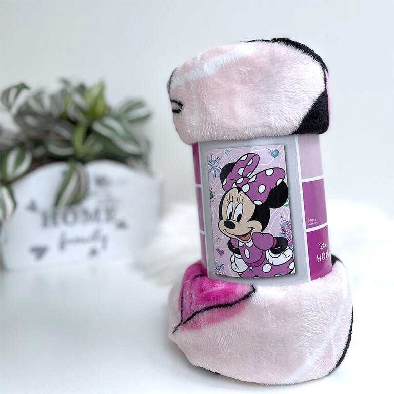 Mikroplyšová deka MINNIE PINK 100 x 150 cm - galerie #2
