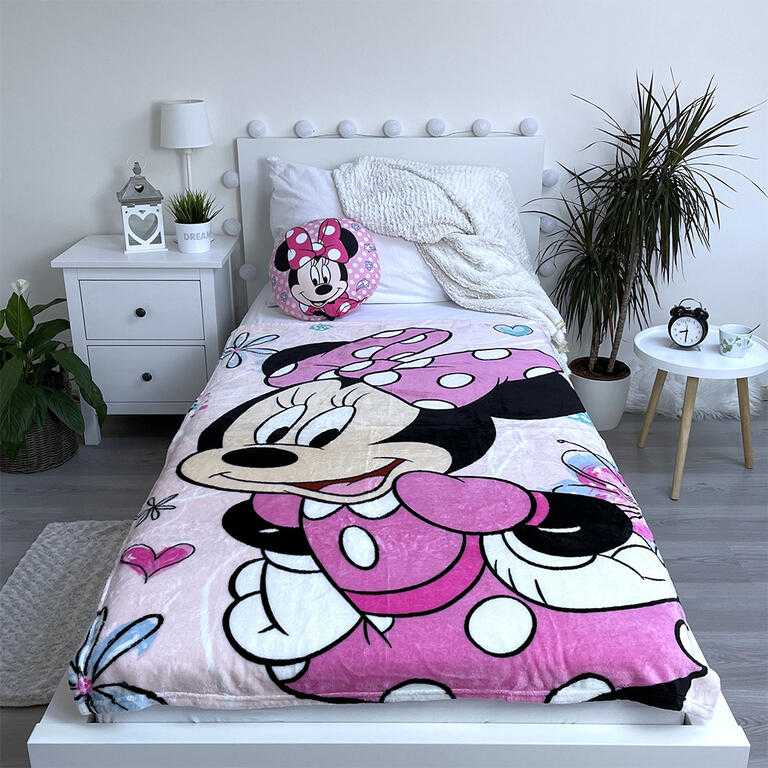 Mikroplyšová deka MINNIE PINK 100 x 150 cm - galerie #1