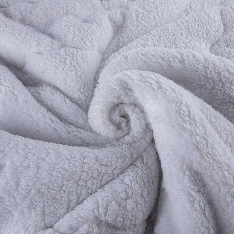 Prošívaná beránková souprava INVERNO ostružinová 2 ks - galerie #5
