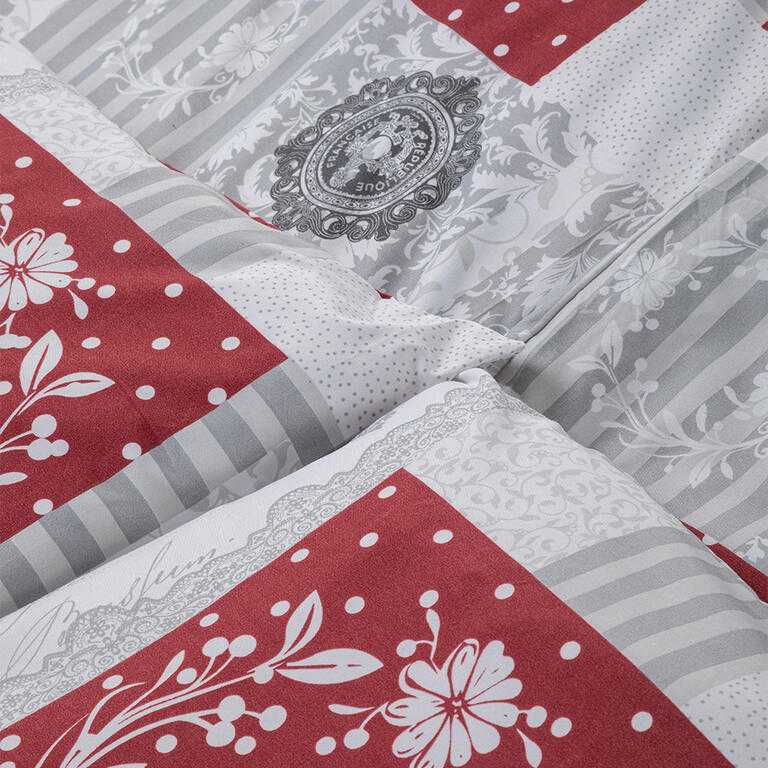 Ložní povlečení z mikrovlákna PATCHWORK SRDCE - galerie #2