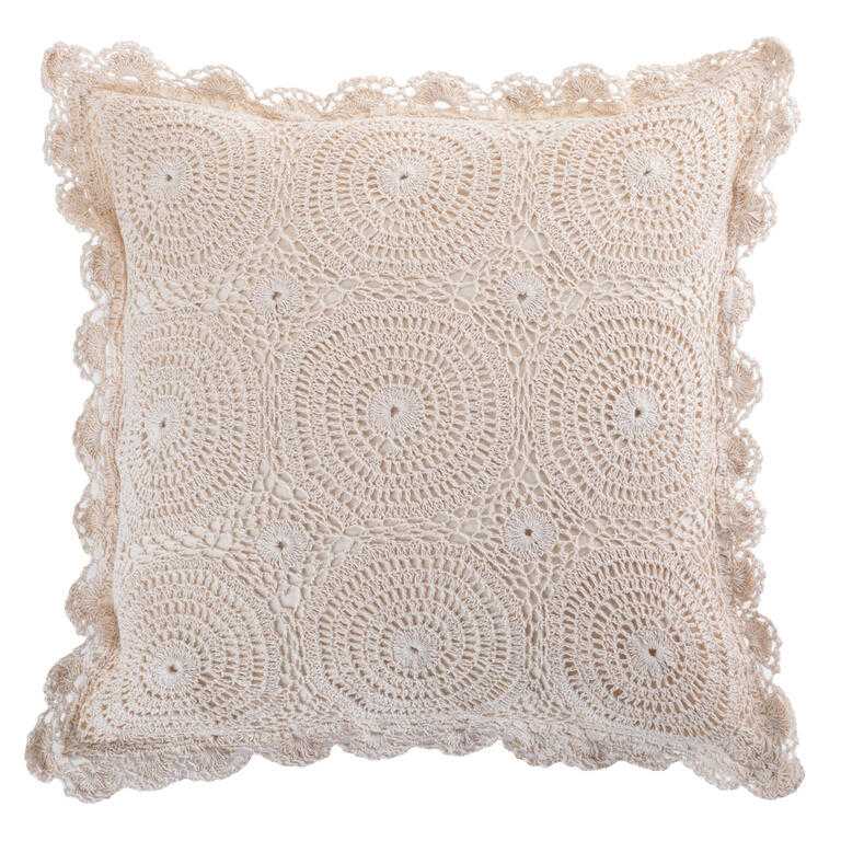 Sada 3 ks háčkovaných obliečok na vankúšiky 40 x 40 cm - galéria #2