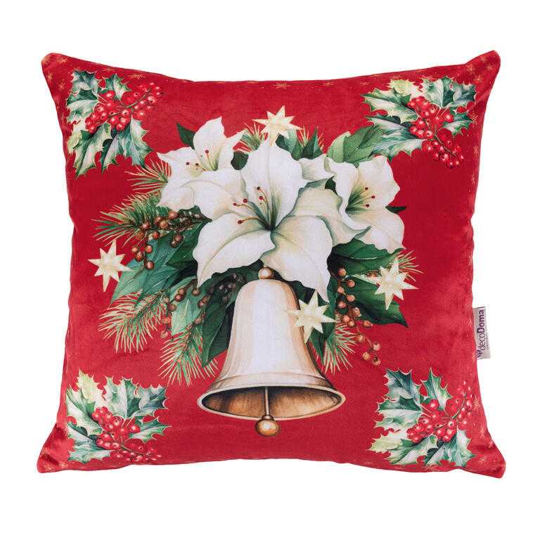 Sada 3 ks povlaků na polštářky RED POINSETTIA 45 x 45 cm - galerie #2