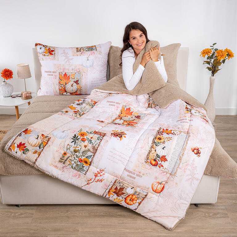 Prošívaná beránková souprava Dual Feel NICOLETA 3 ks - galerie #2