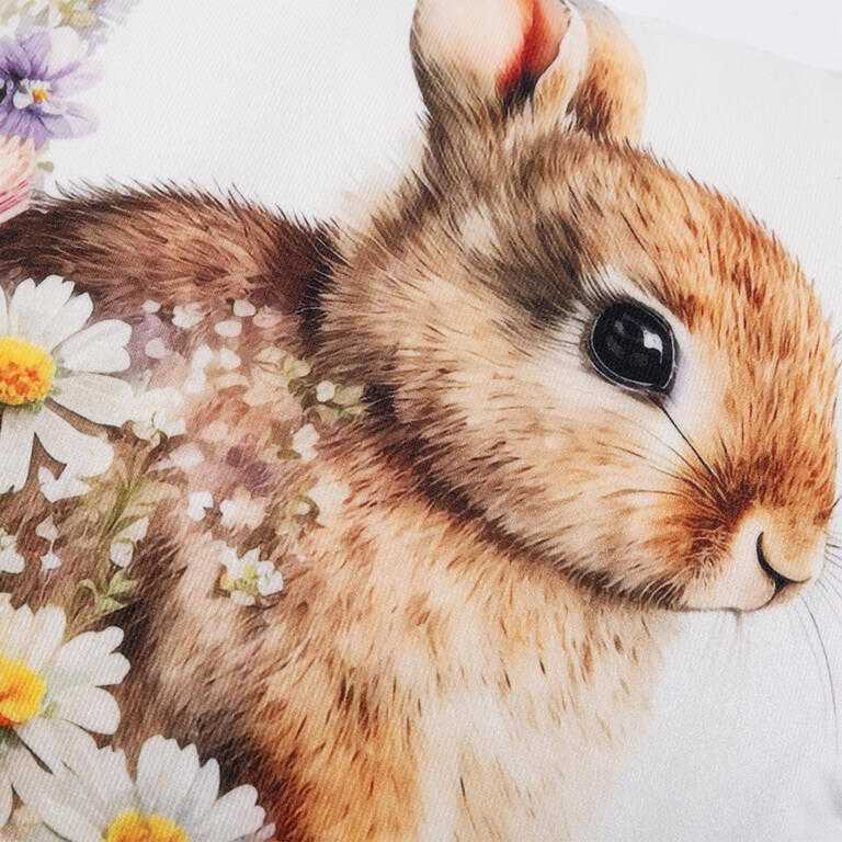 Sada 2 ks povlaků na polštářky ZAJÍČCI V TRÁVĚ 40 x 40 cm - galerie #5