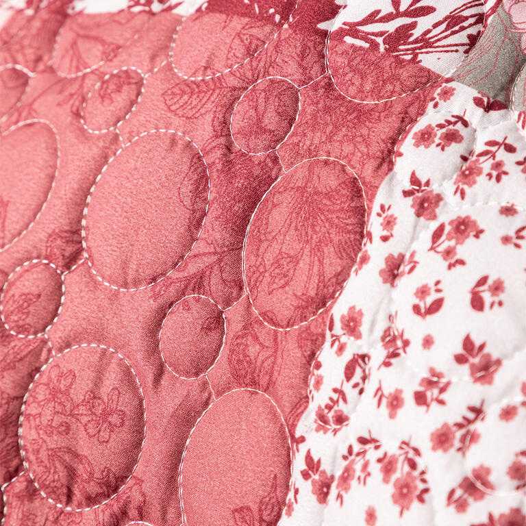 Přehoz na postel VINTAGE ROSE bordó - galerie #2