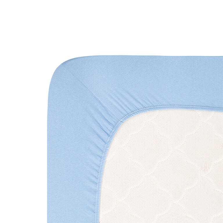 Napínací prostěradlo jersey s elastanem modré - galerie #3