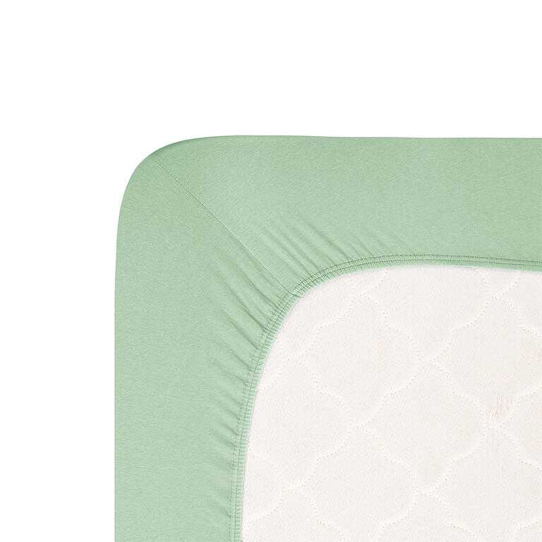 Napínací prostěradlo jersey s elastanem zelené - galerie #3