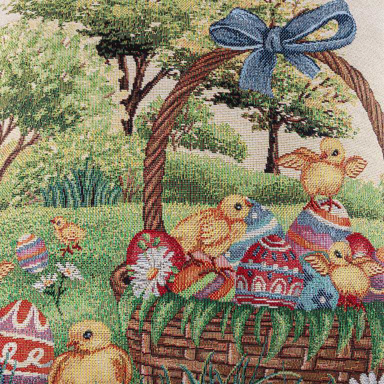 Gobelínový povlak na polštářek KUŘÁTKA 45 x 45 cm - galerie #1